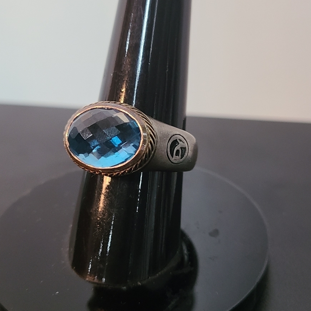 David Yurman Blue Topaz Ring